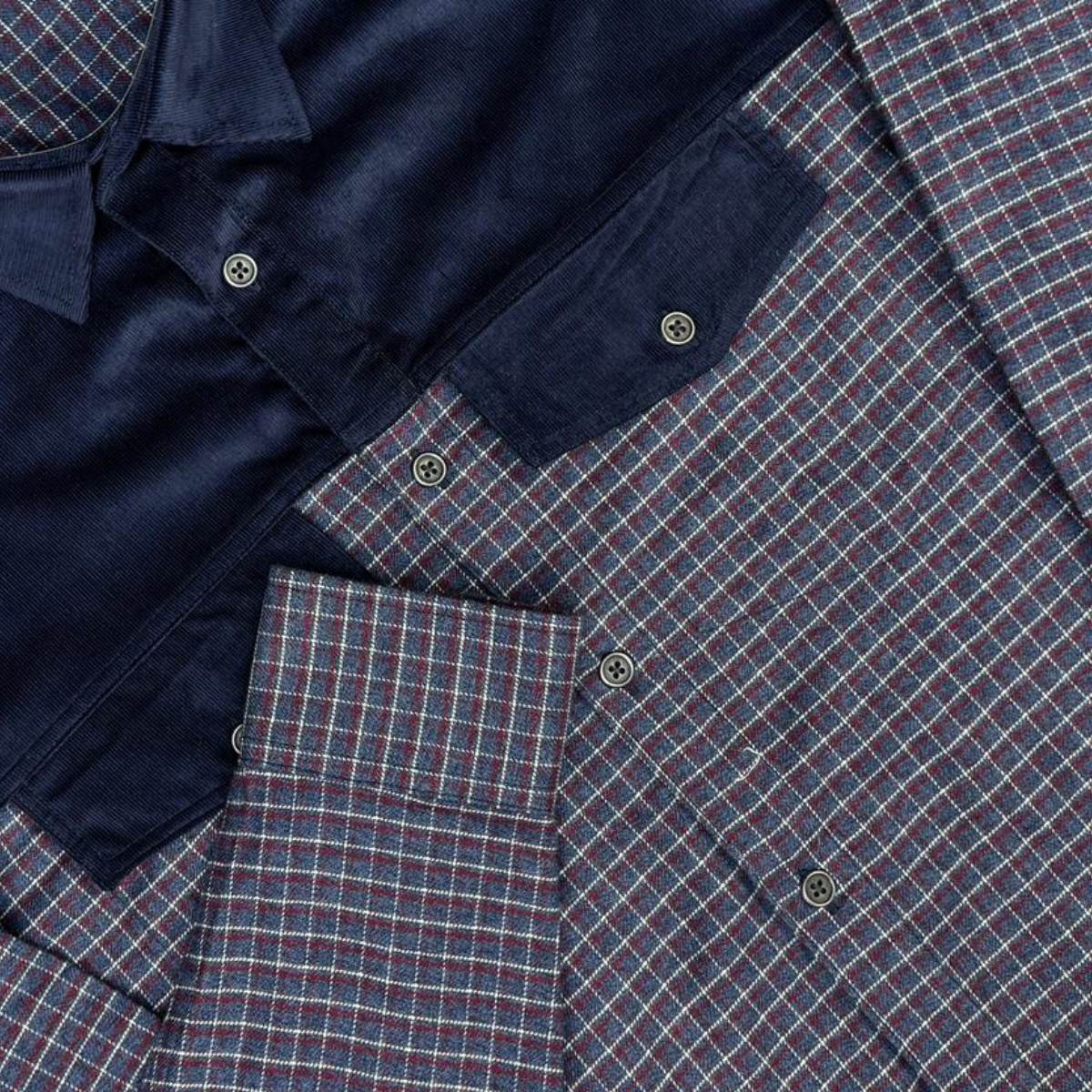 Deep Navy Flannel Shirt