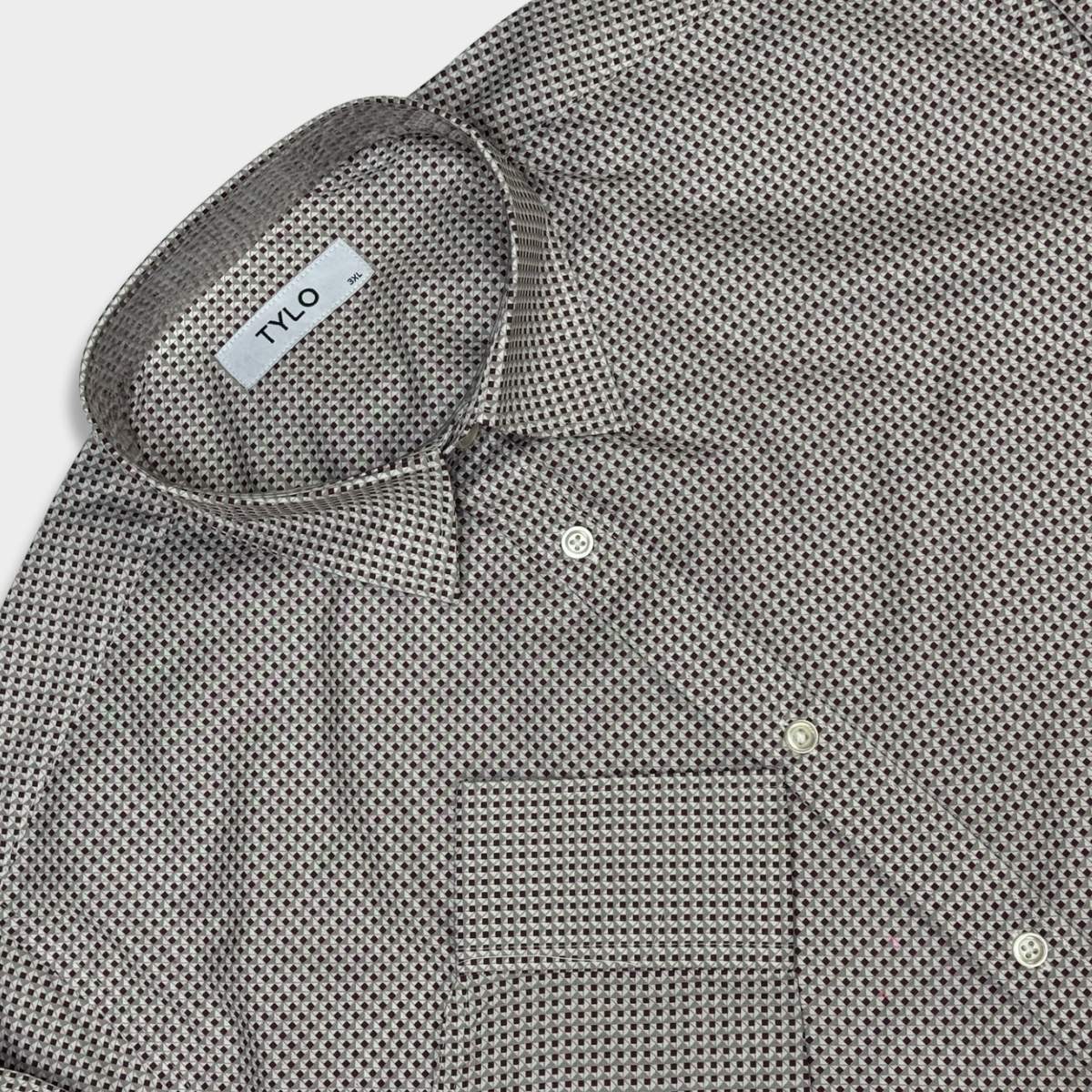 Coffee Geometric Regular Shirt