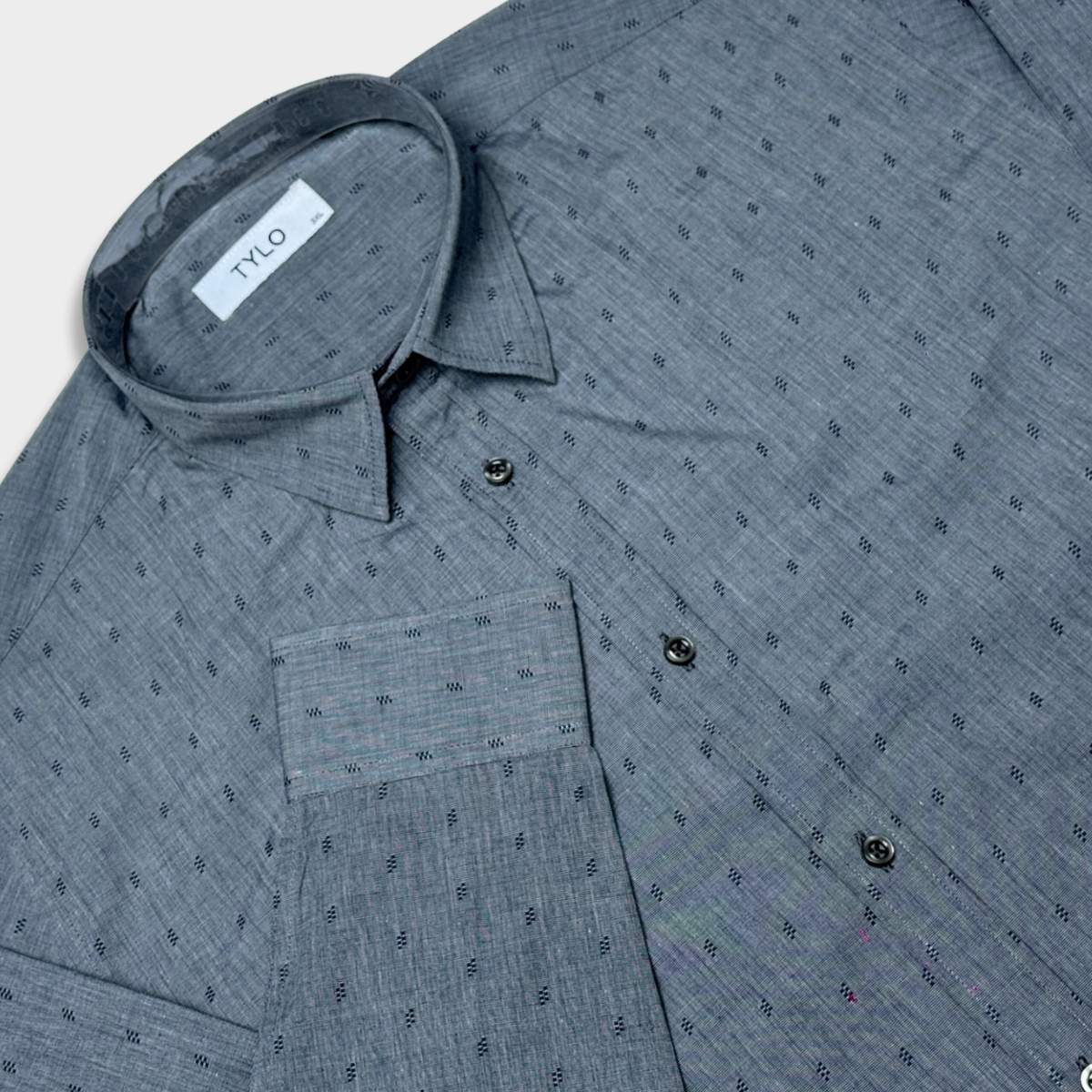 Charcoal Abstract Regular Shirt