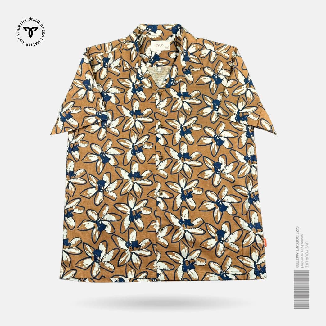 Autumn Bloom cuban shirt showcase 1