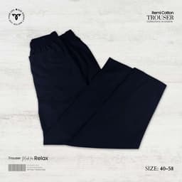 Remi Cotton Relaxed Trouser – Classic Black view 1