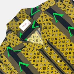 Mustard Monogram Cuban Shirt view 1