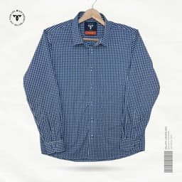 Royal Blue Check Premium Shirt view 0