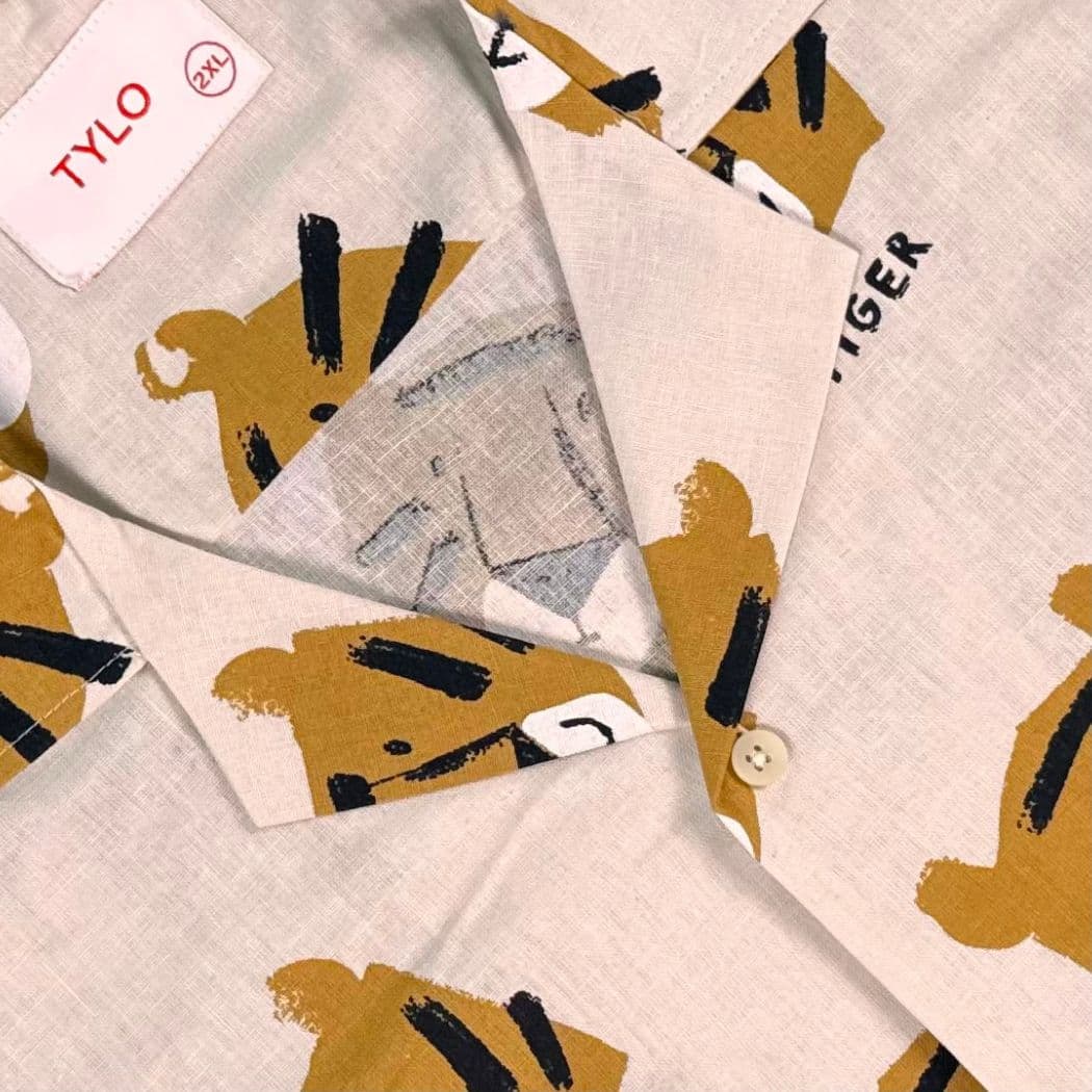 Safari Tiger cuban shirt showcase 2