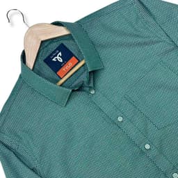 Emerald Micro Check Premium Shirt view 1