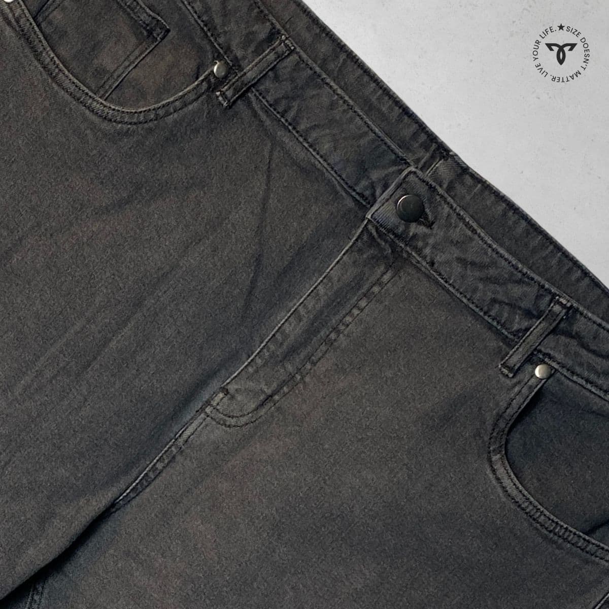 Washed Charcoal Grey Jeans Pant showcase 2