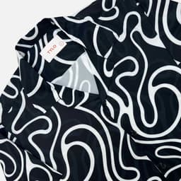 Black Wave Cuban Shirt view 1