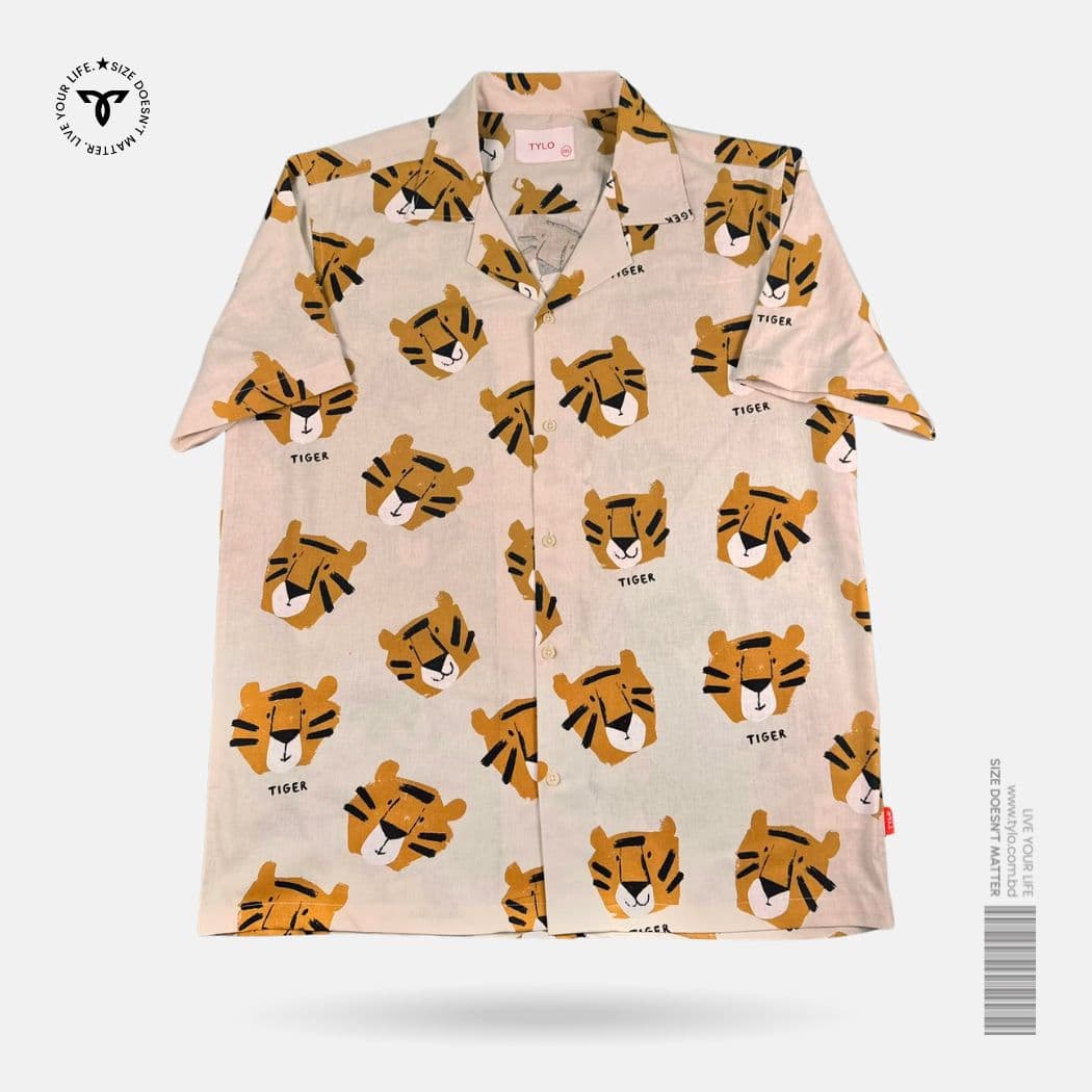 Safari Tiger cuban shirt