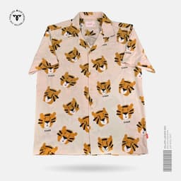 Safari Tiger cuban shirt view 0