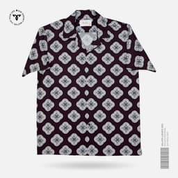 Retro Maroon Cuban Shirt view 0