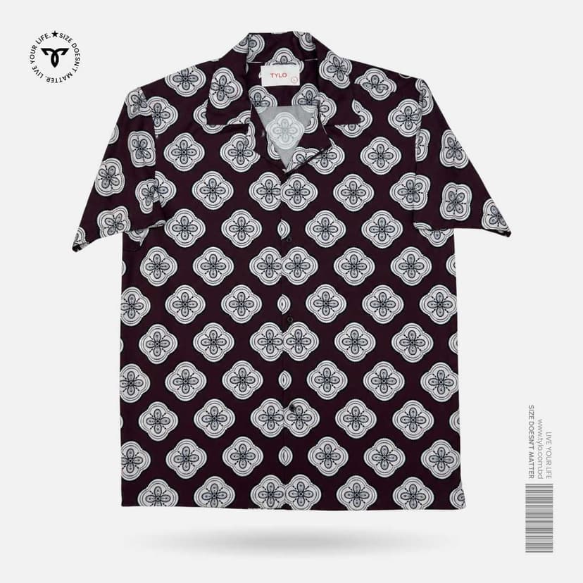 Retro Maroon Cuban Shirt