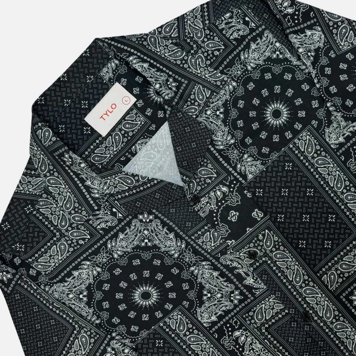 Black Paisley Cuban Shirt showcase 2