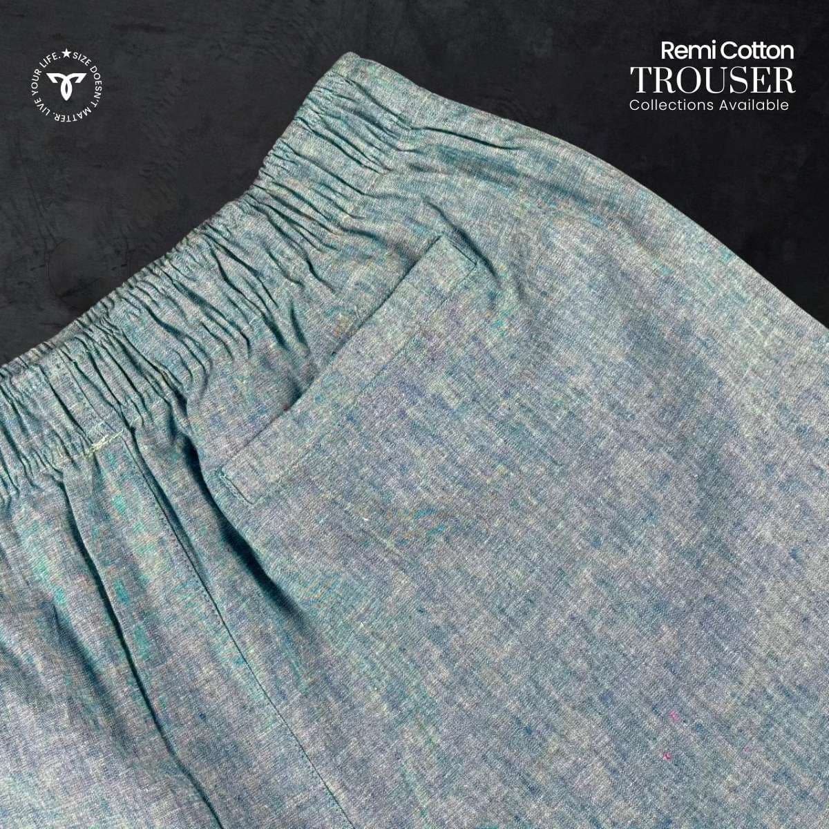 Remi Cotton Relaxed Trouser – Light Blue showcase 3