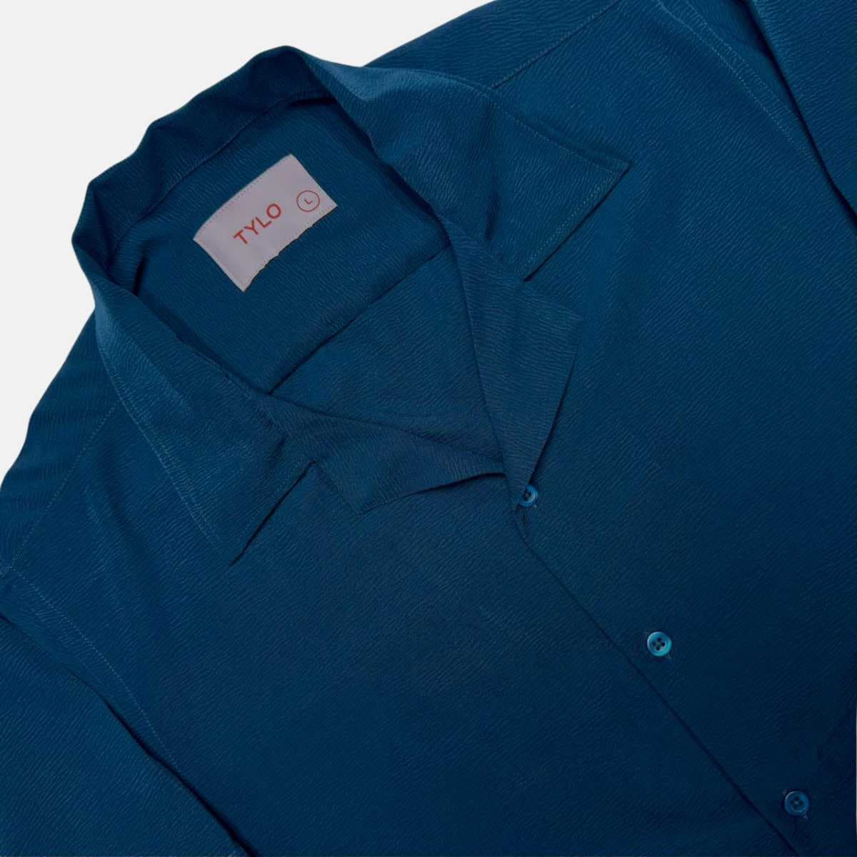 Ocean Teal Cuban Shirt showcase 2