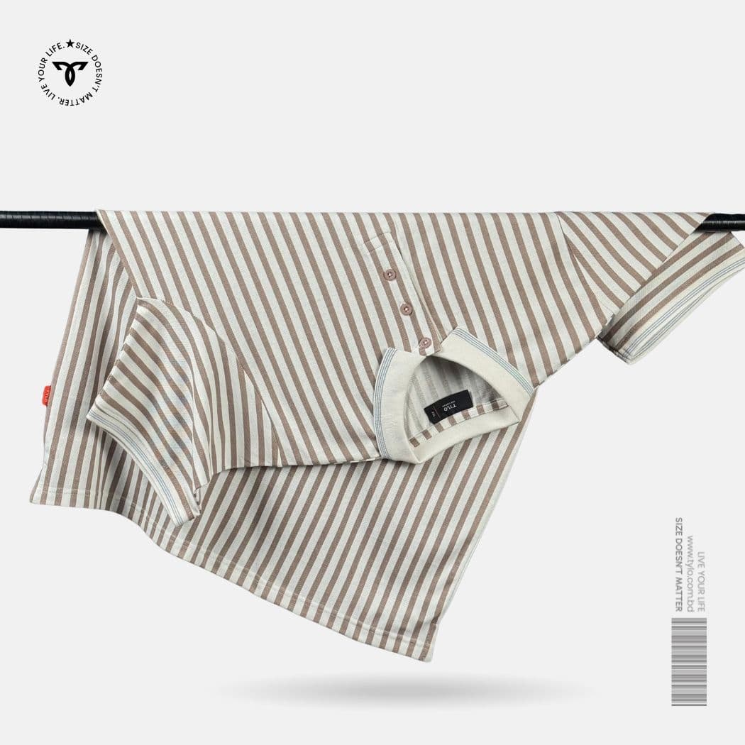 TYLO Vertical Stripe Polo Shirt – Sandline showcase 1