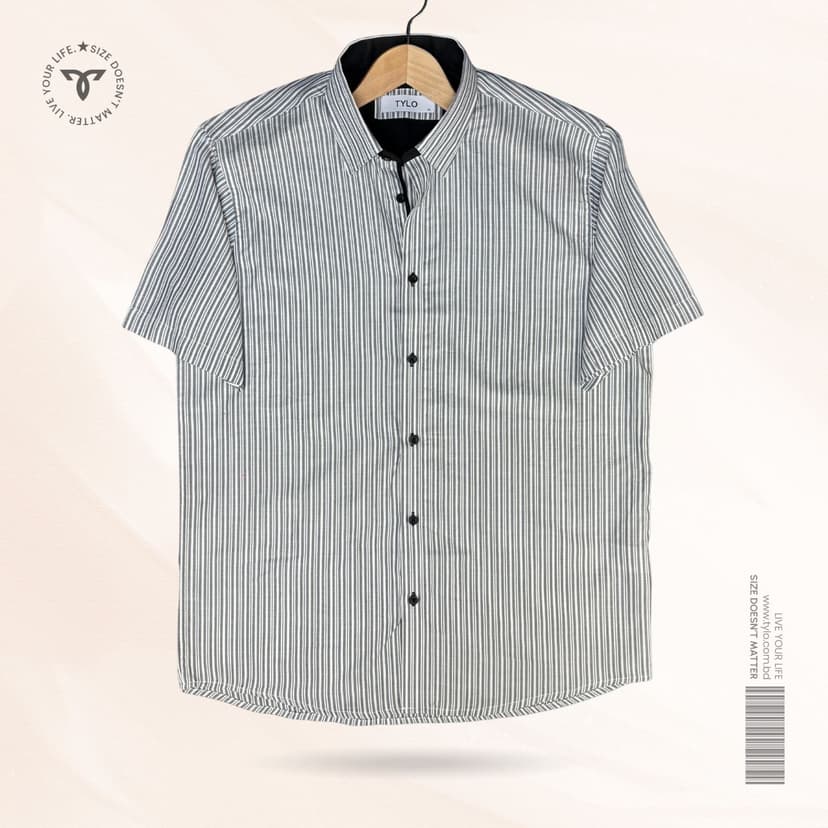 Precision Stripe Half Sleeve Shirt