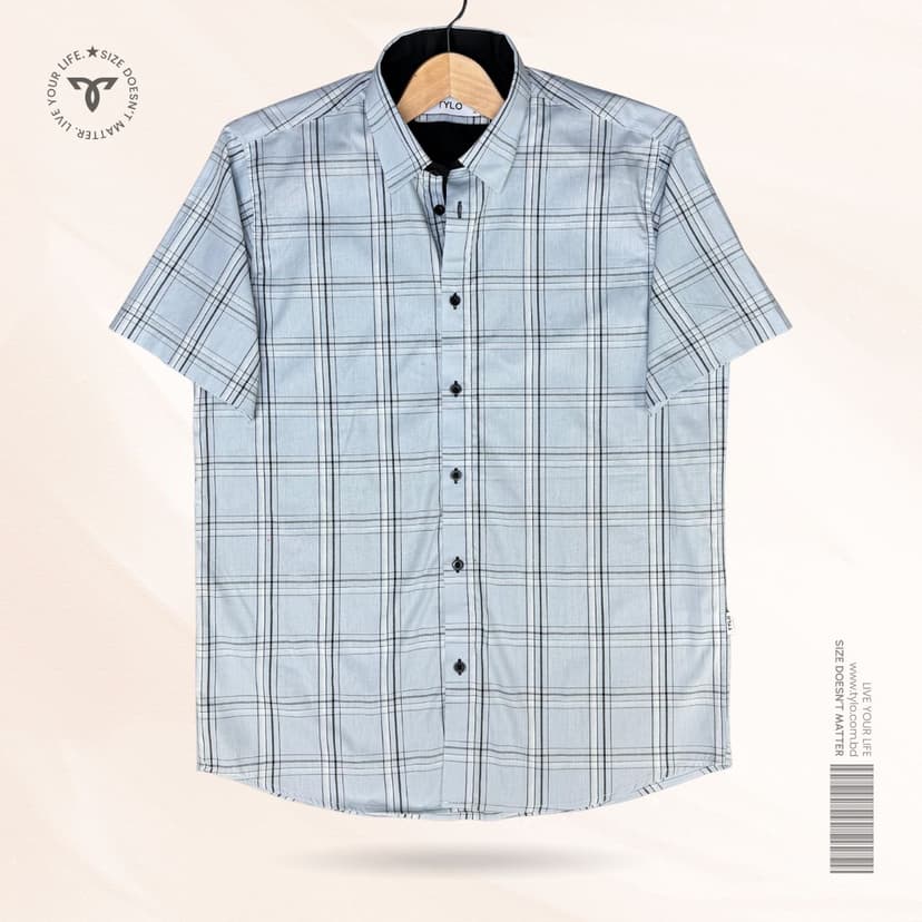 Azure Glass Half Sleeve Shirt