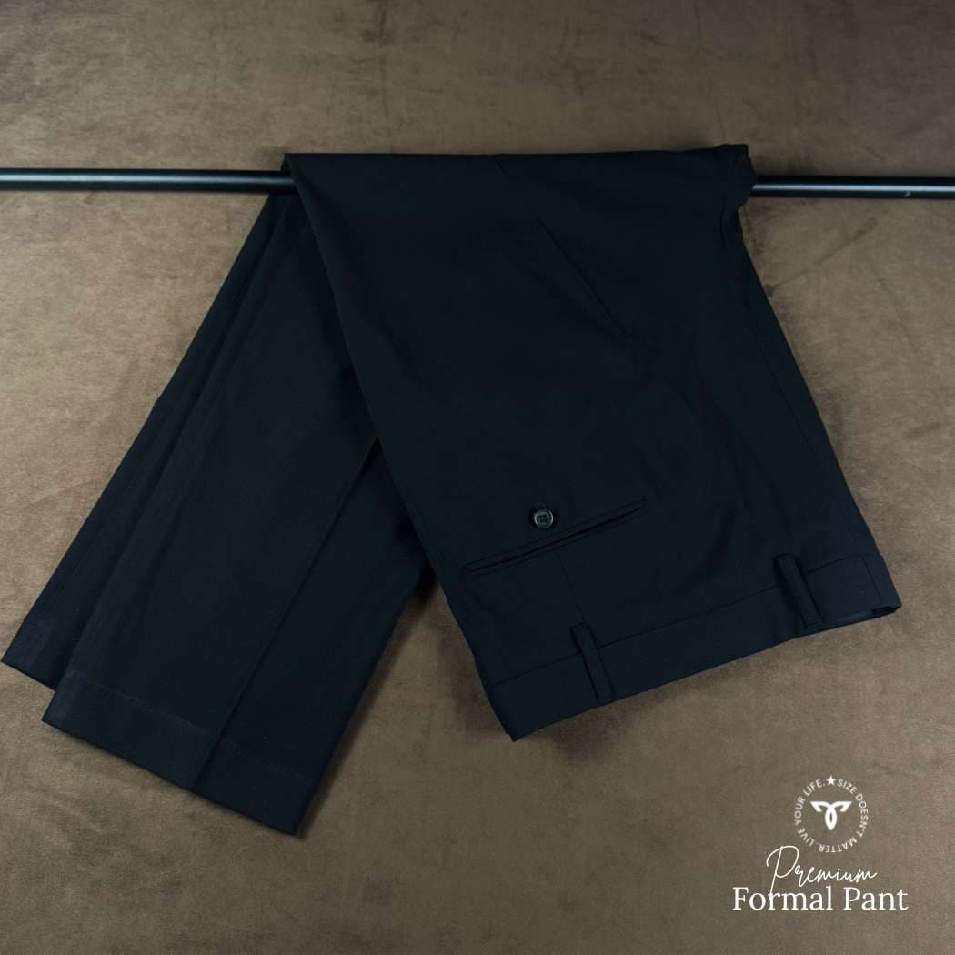 Premium Jet Black Formal Pant 