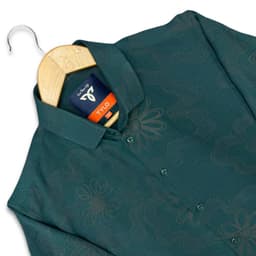 Teal Floral Premium Shirt view 1