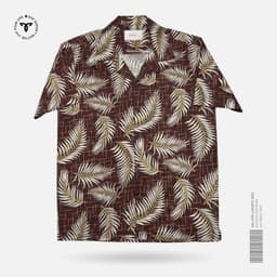 Brown Leaf Cuban Shirt view 0
