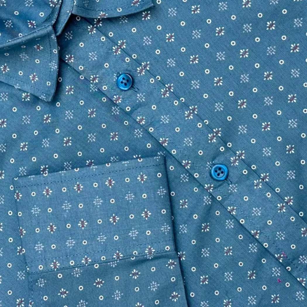 Teal Print Shirt showcase 3