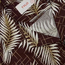 Brown Leaf Cuban Shirt view 2
