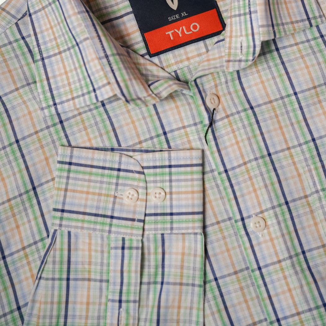 TYLO Premium Ivory Grid Check Full Sleeve Shirt showcase 2