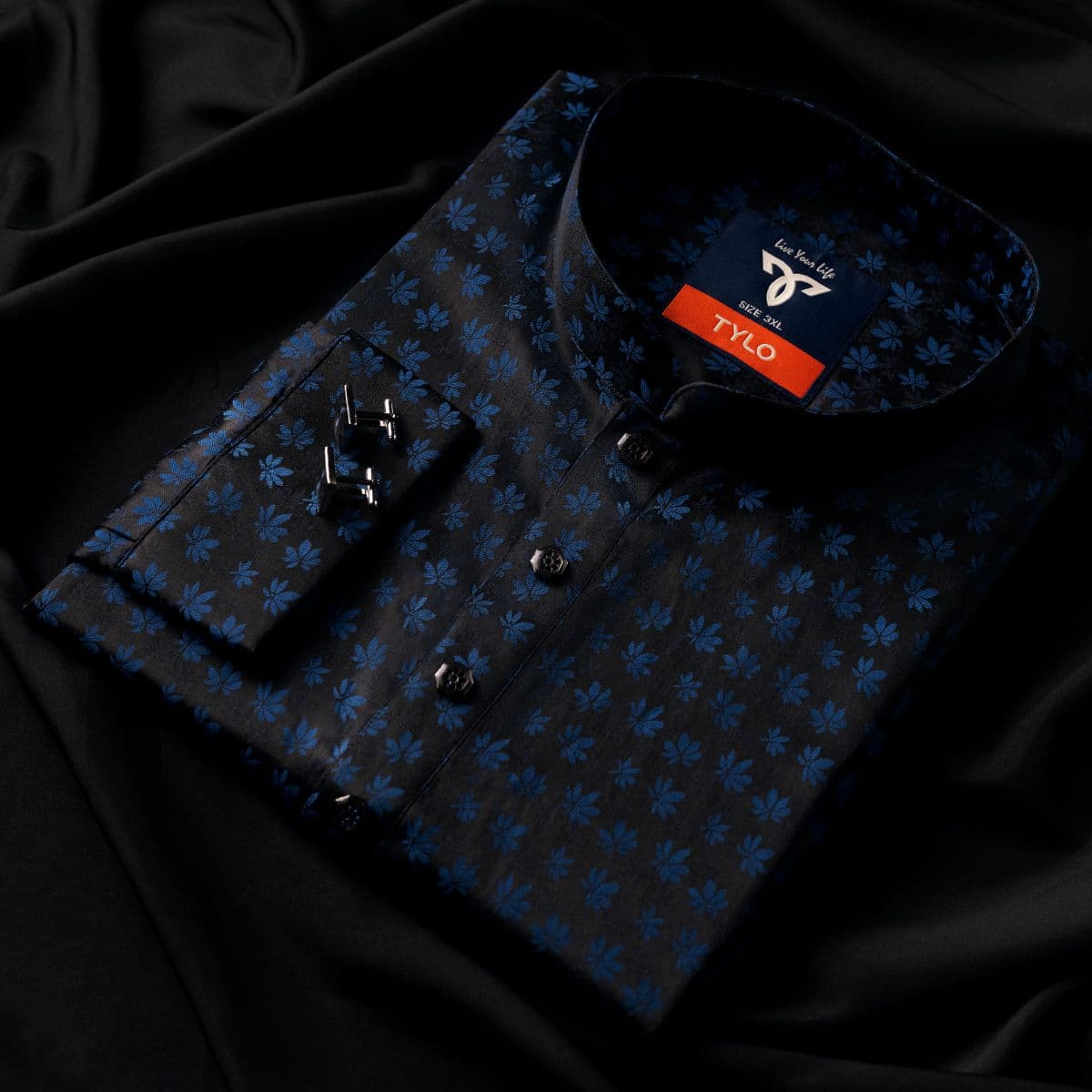 TYLO Royal Indigo Bloom Exclusive Panjabi