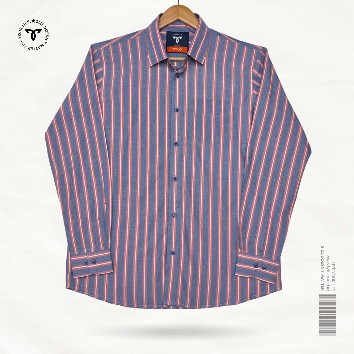 Blue Red Stripe Premium Shirt