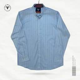 Sky Blue Executive Stripe Premium Shirt view 0