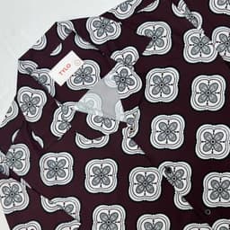 Retro Maroon Cuban Shirt view 1