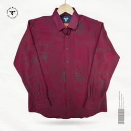 Maroon Floral Premium Shirt view 0