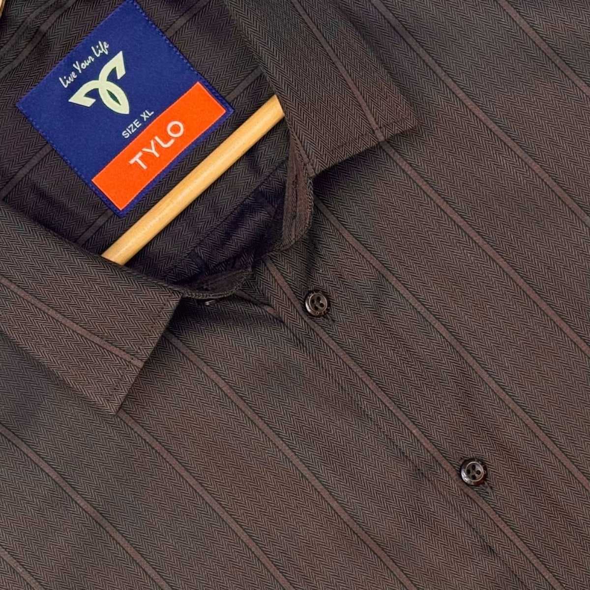 Espresso Shadow Stripe Premium Shirt showcase 3