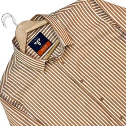 Caramel Stripe Premium Shirt view 1