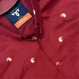 Crimson Paisley Print Premium Shirt view 2