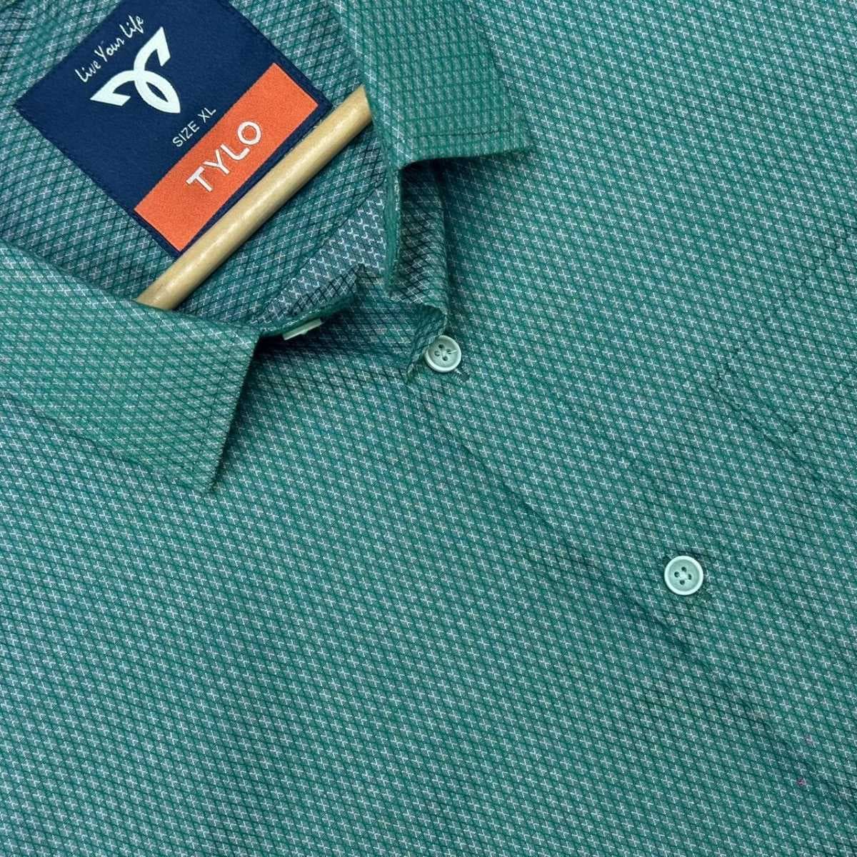 Emerald Micro Check Premium Shirt showcase 3
