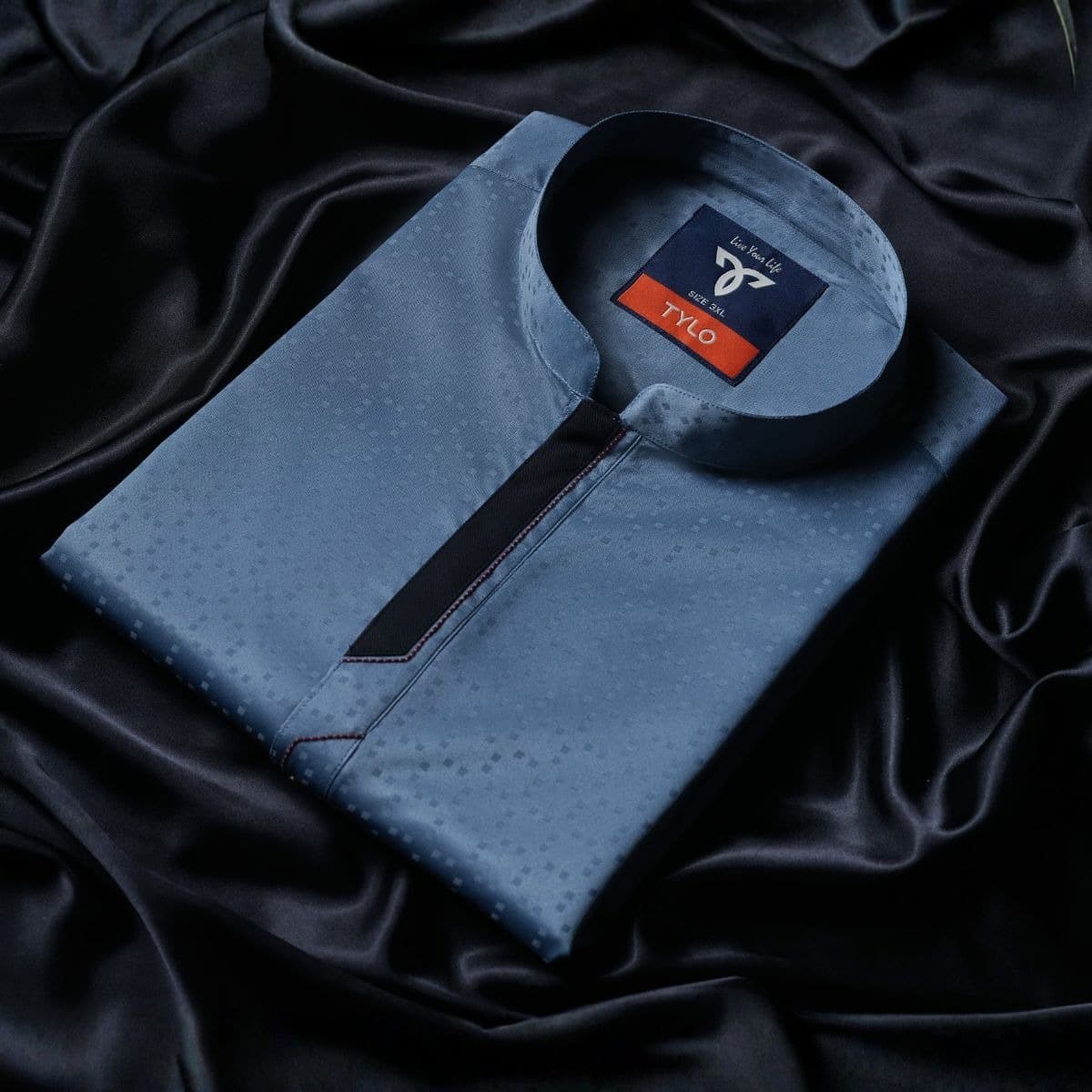 TYLO Blue Silk Premium Panjabi