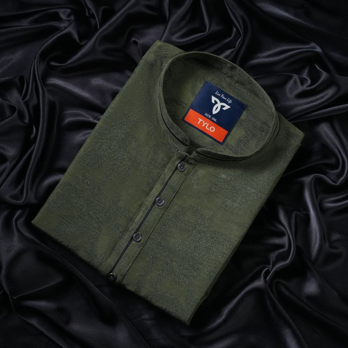 TYLO Olive Jacquard Exclusive Panjabi