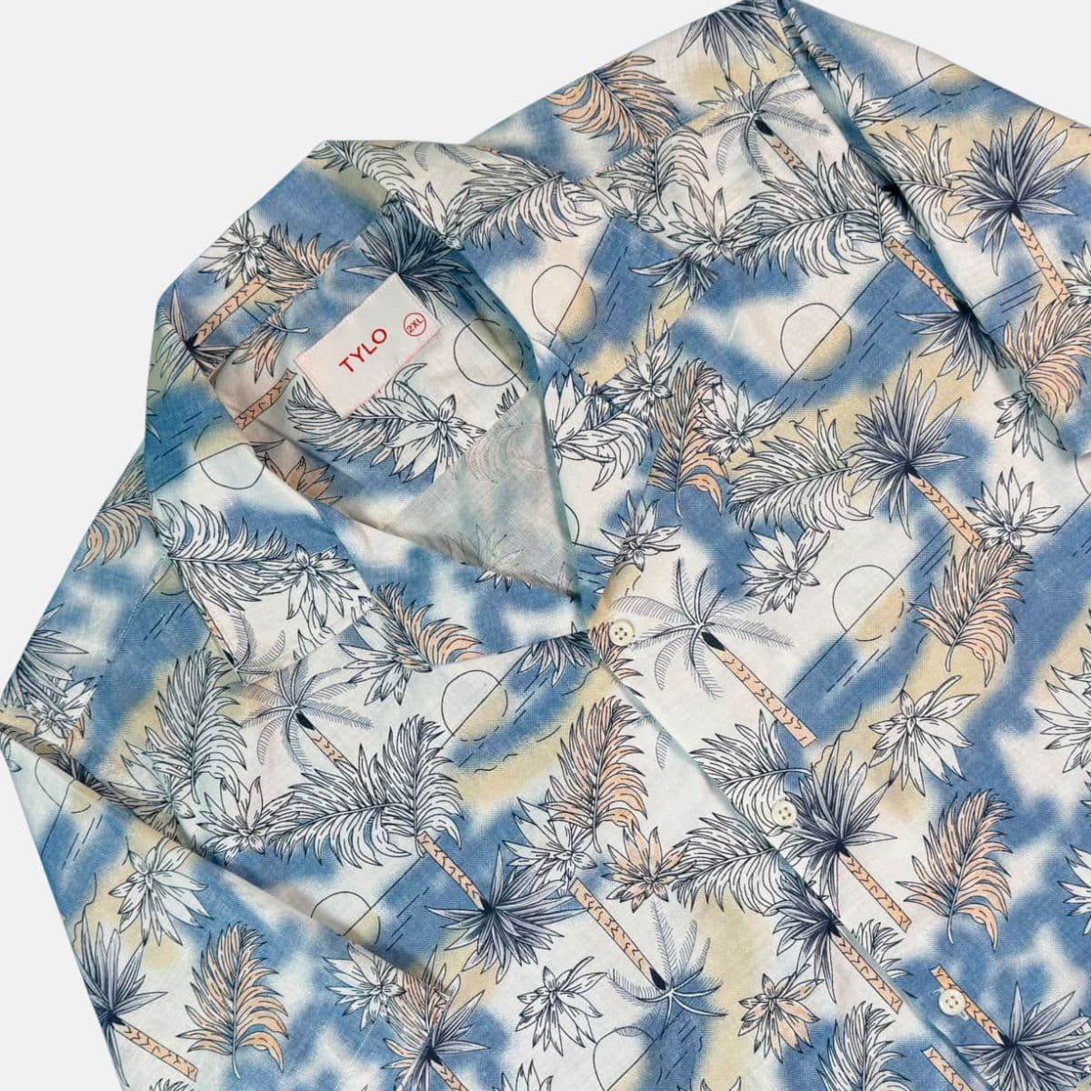 Blue Palm Sunset Cuban Shirt showcase 2