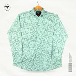 Seafoam Green Tiny Print Shirt view 0