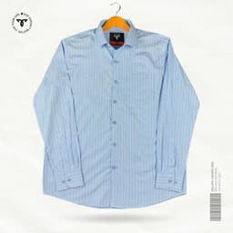 Classic Blue Double-Stripe Shirt view 0