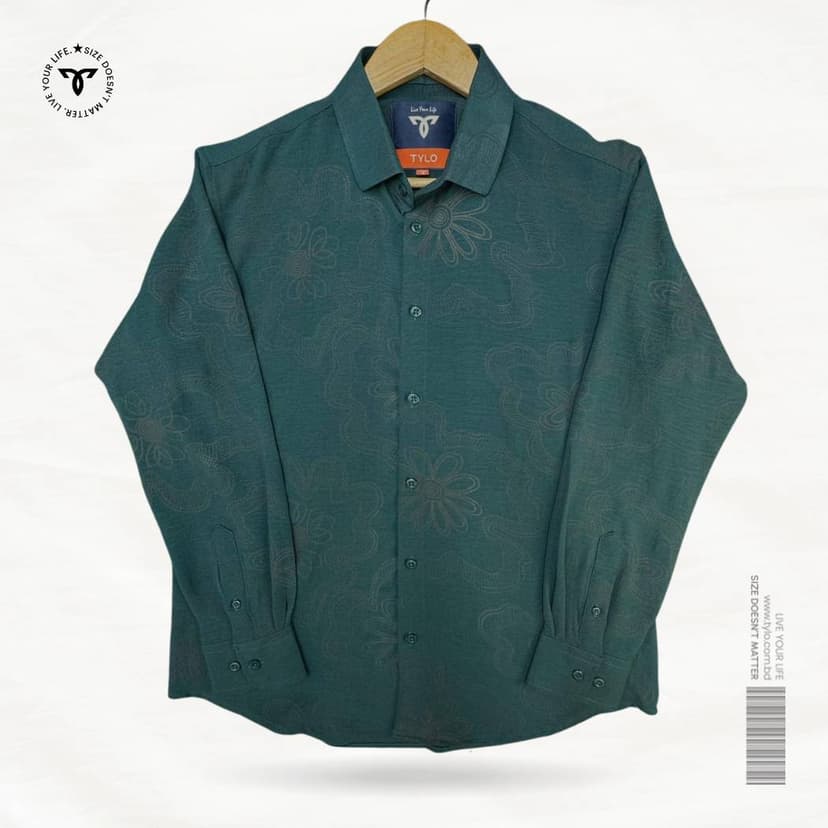 Teal Floral Premium Shirt