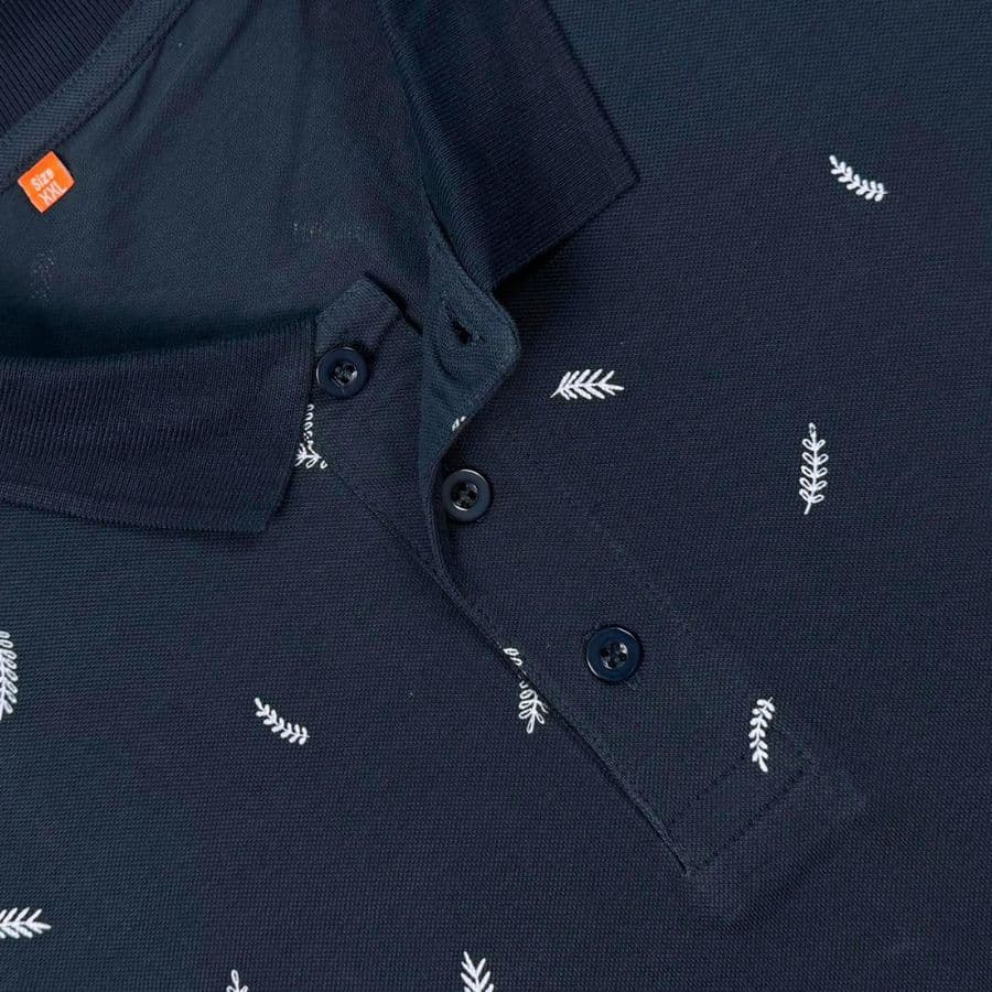 Navy Fern Polo T-shirt showcase 2