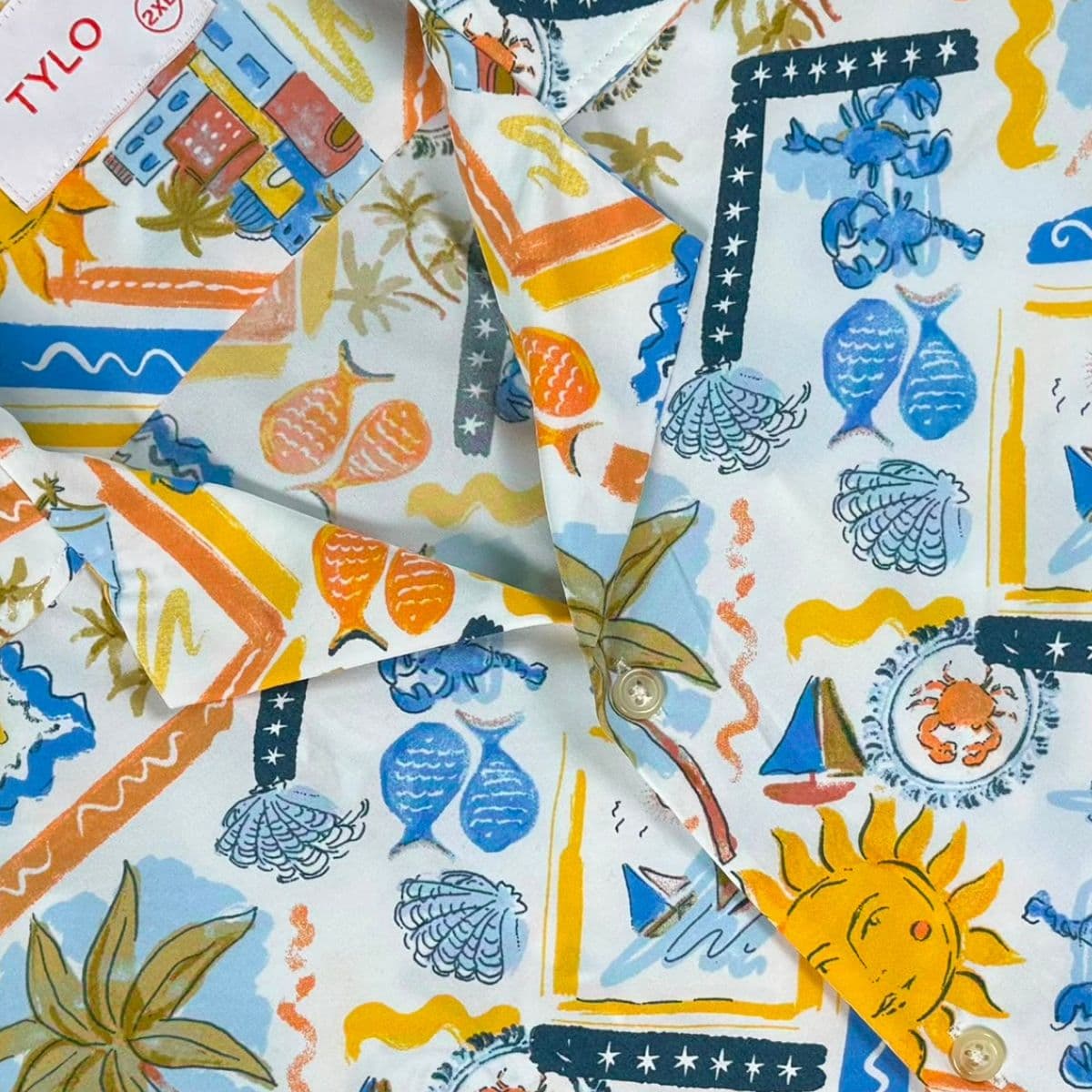 Mediterranean Summer Cuban Shirt showcase 3