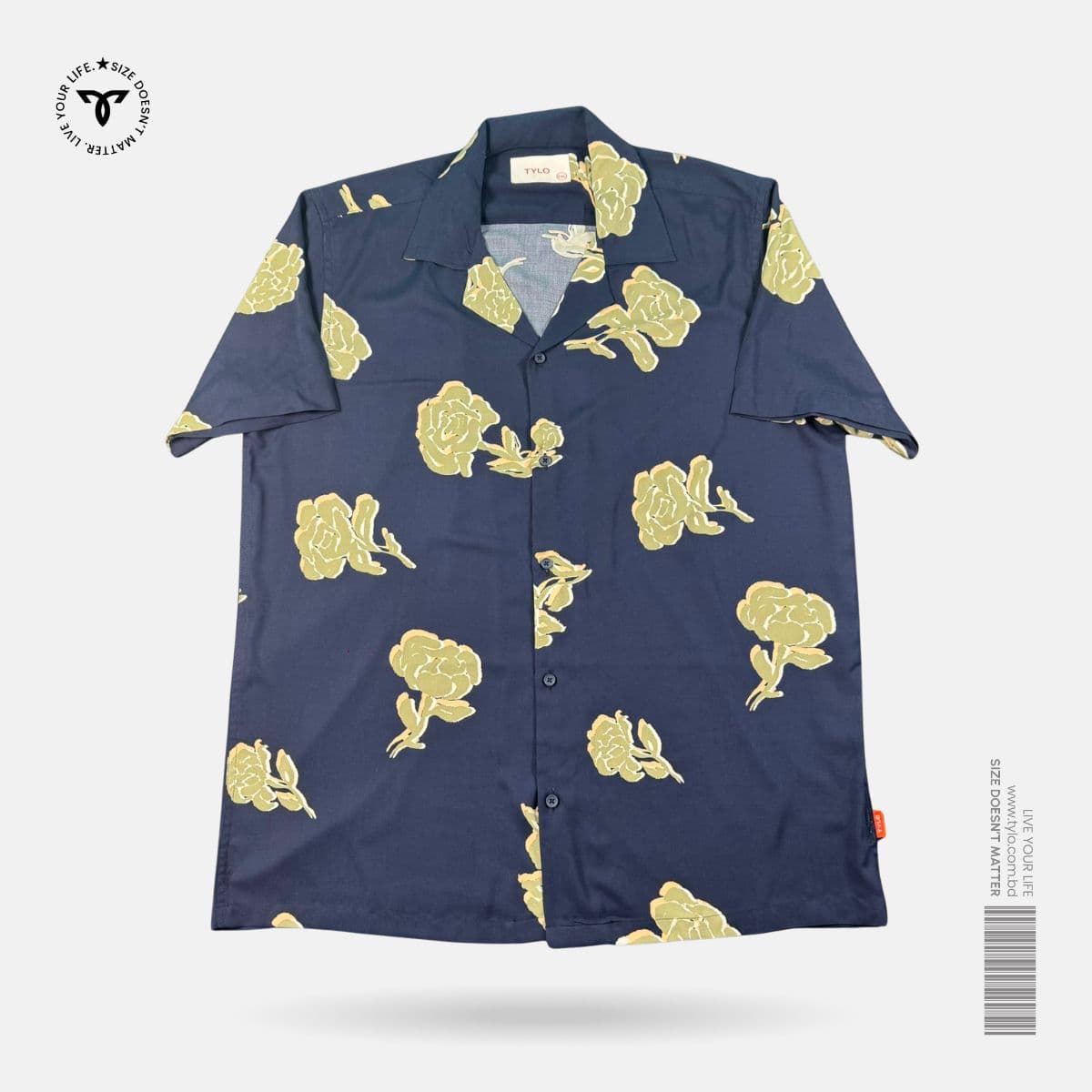 Midnight Rose Cuban Shirt