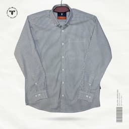 Monochrome Micro-Stripe Premium Shirt view 0