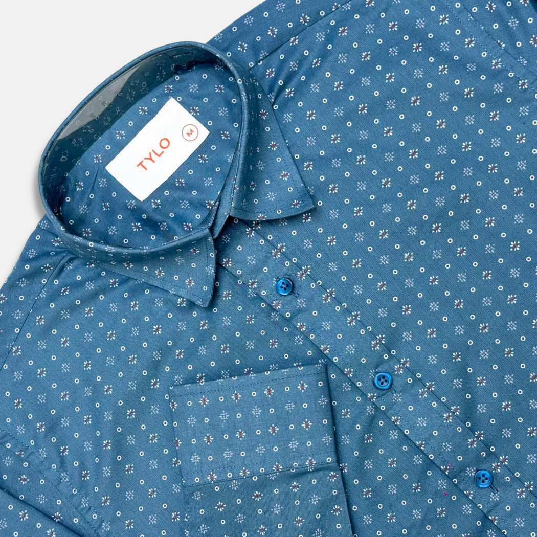 Teal Print Shirt showcase 2