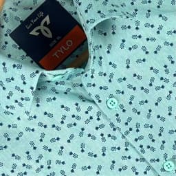Seafoam Green Tiny Print Shirt view 2