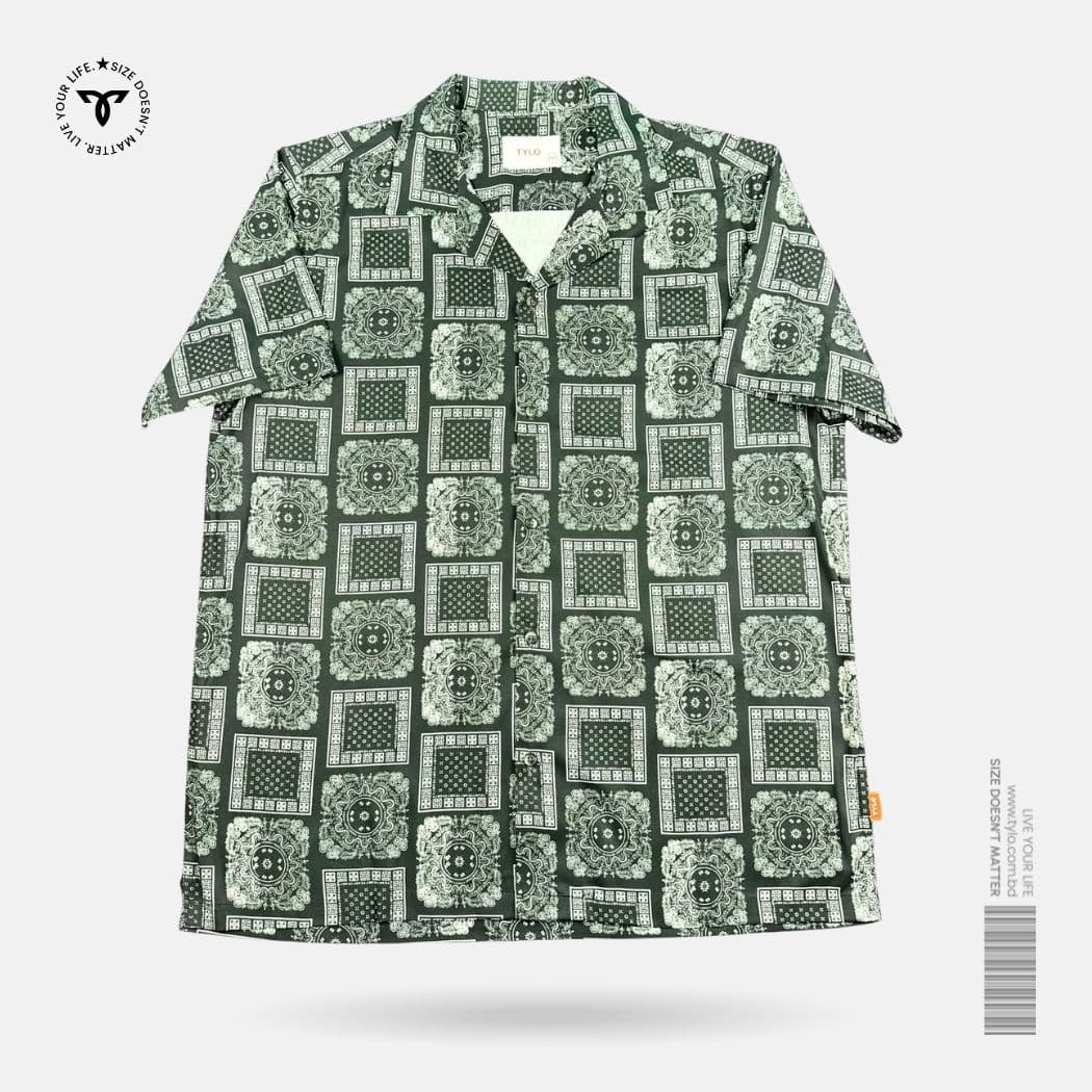 Midnight Paisley cuban shirt