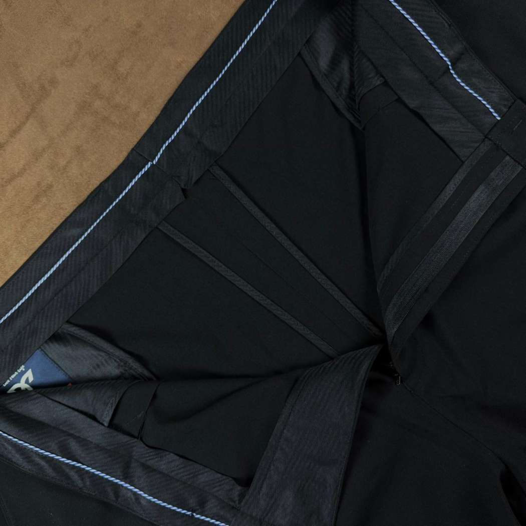 Premium Jet Black Formal Pant  showcase 4